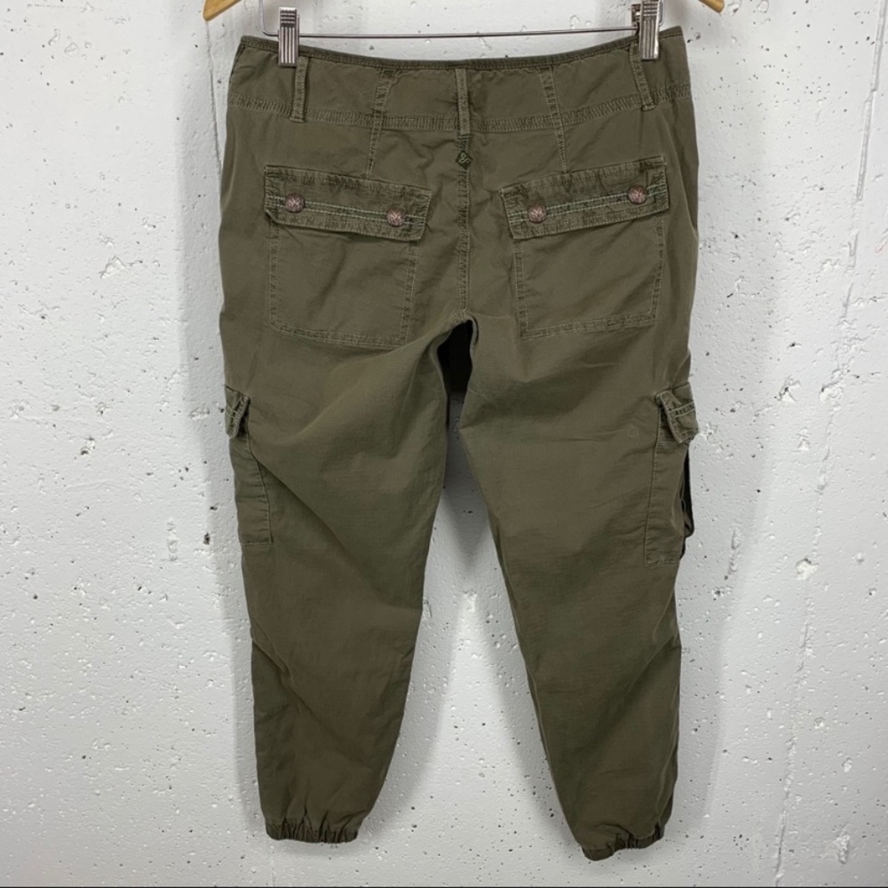 PrAna size 4 Olive Green Kadri Cargo Pants Joggers